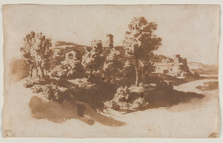 Landscape with Fortification Between Marino and Frascati
