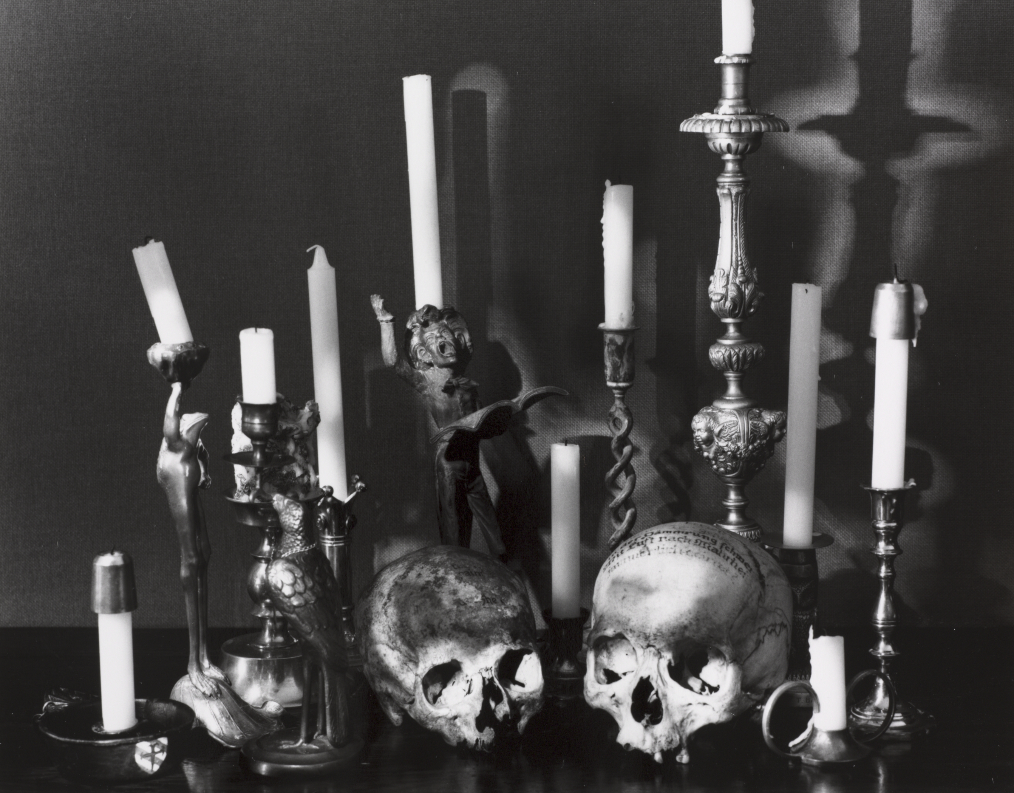 Still Life with Skulls and Candles, from the Rowfant Club Photographs