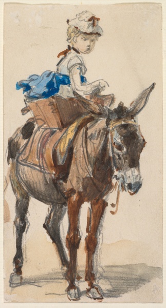 Girl on a Donkey
