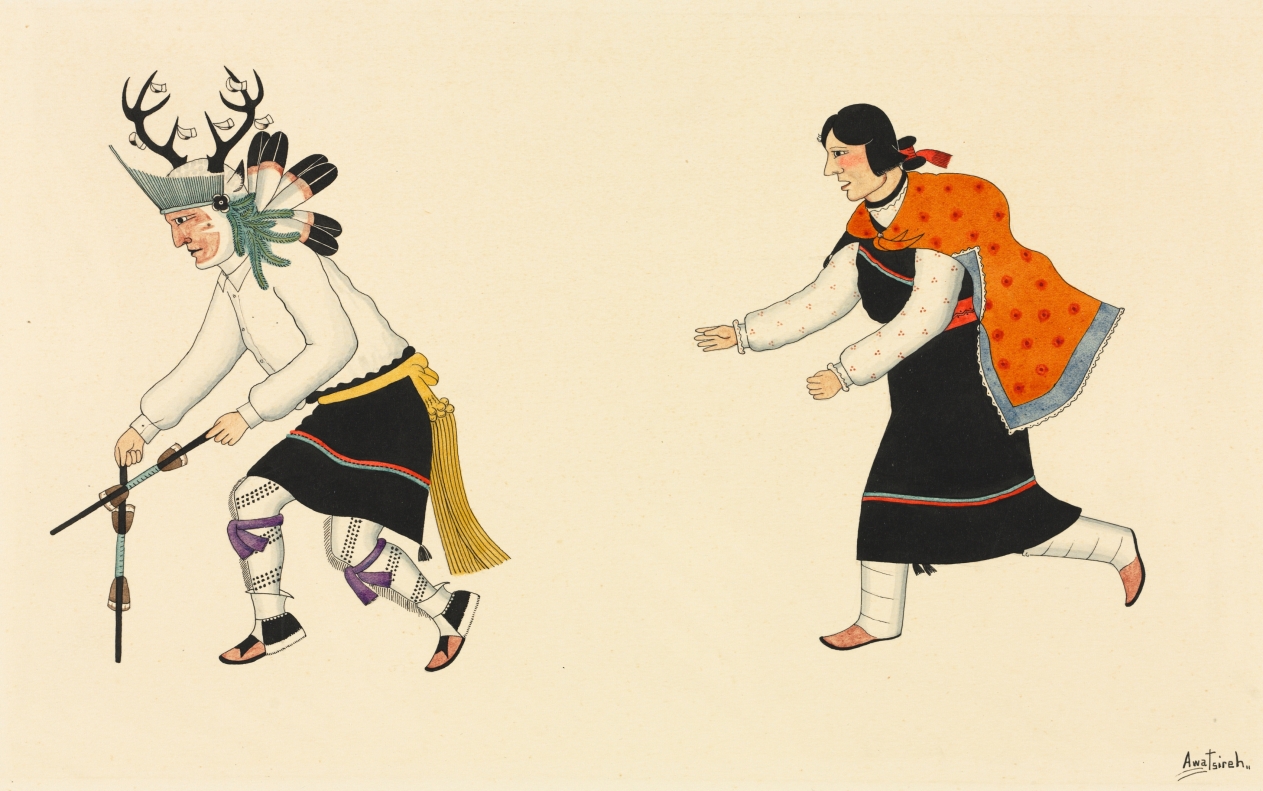 Deer Dance, Awa Tsireh (Alfonso Roybal), 1930s