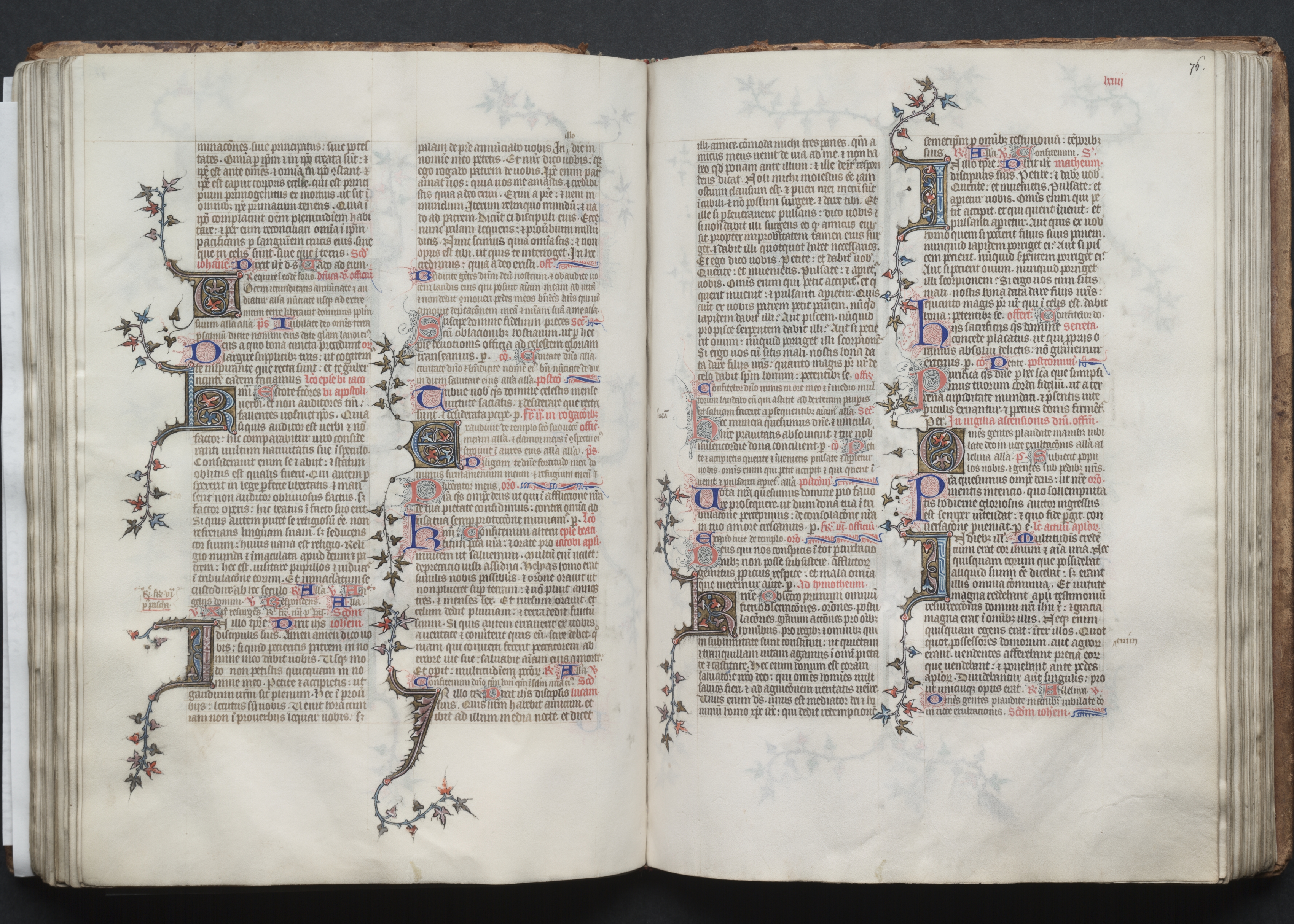 The Gotha Missal:  Fol. 75v Text