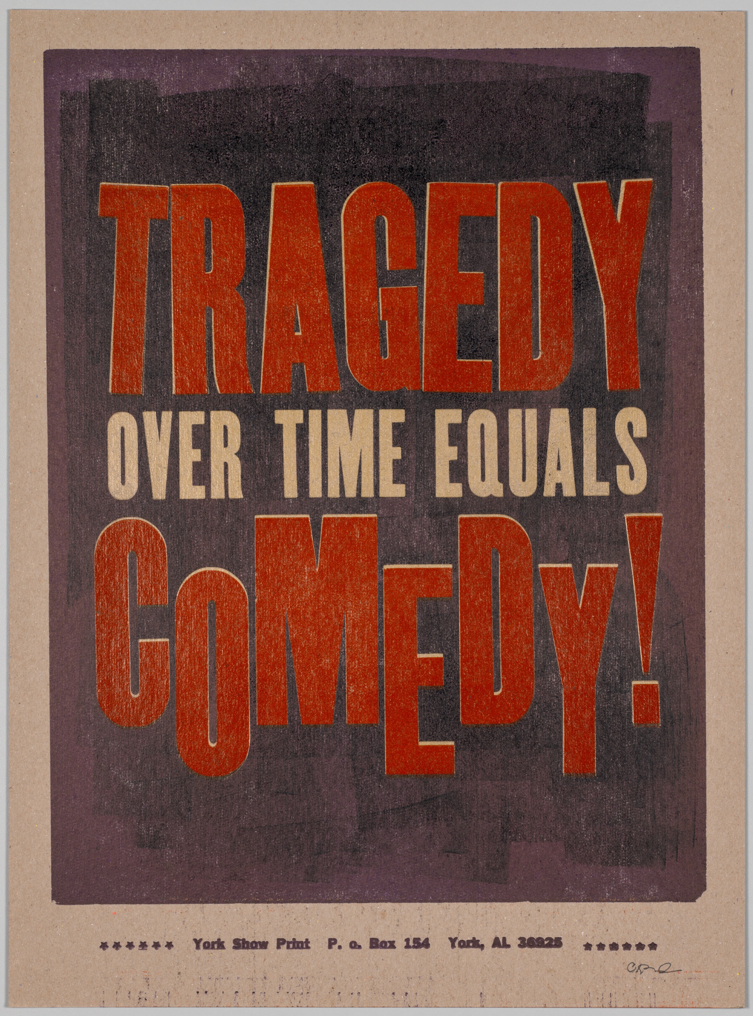 The Bad Air Smelled of Roses: Tragedy Over Time Equals Comedy!