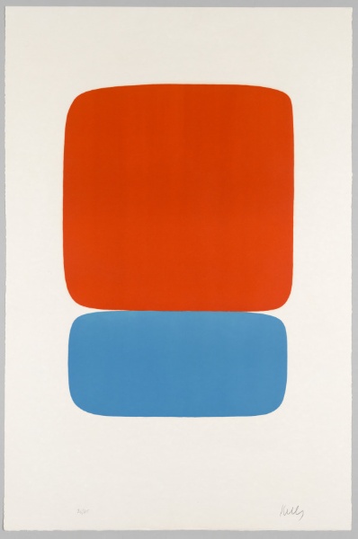 A Suite of 27 Color Lithographs: Red-Orange over Blue (Rouge-Orange sur Bleu)