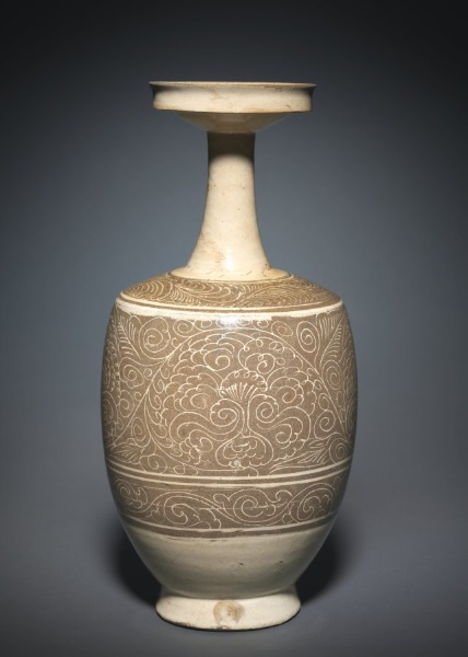 Vase with Floral Scrolls