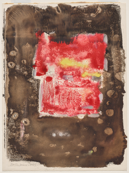 Untitled (Abstraction in Red and Brown)