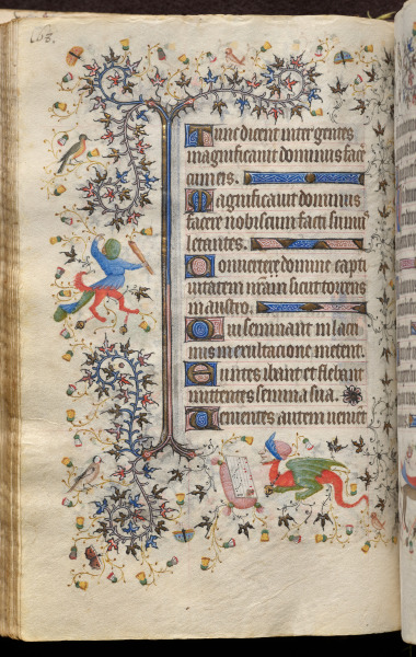 Hours of Charles the Noble, King of Navarre (1361-1425): fol. 84v, Text