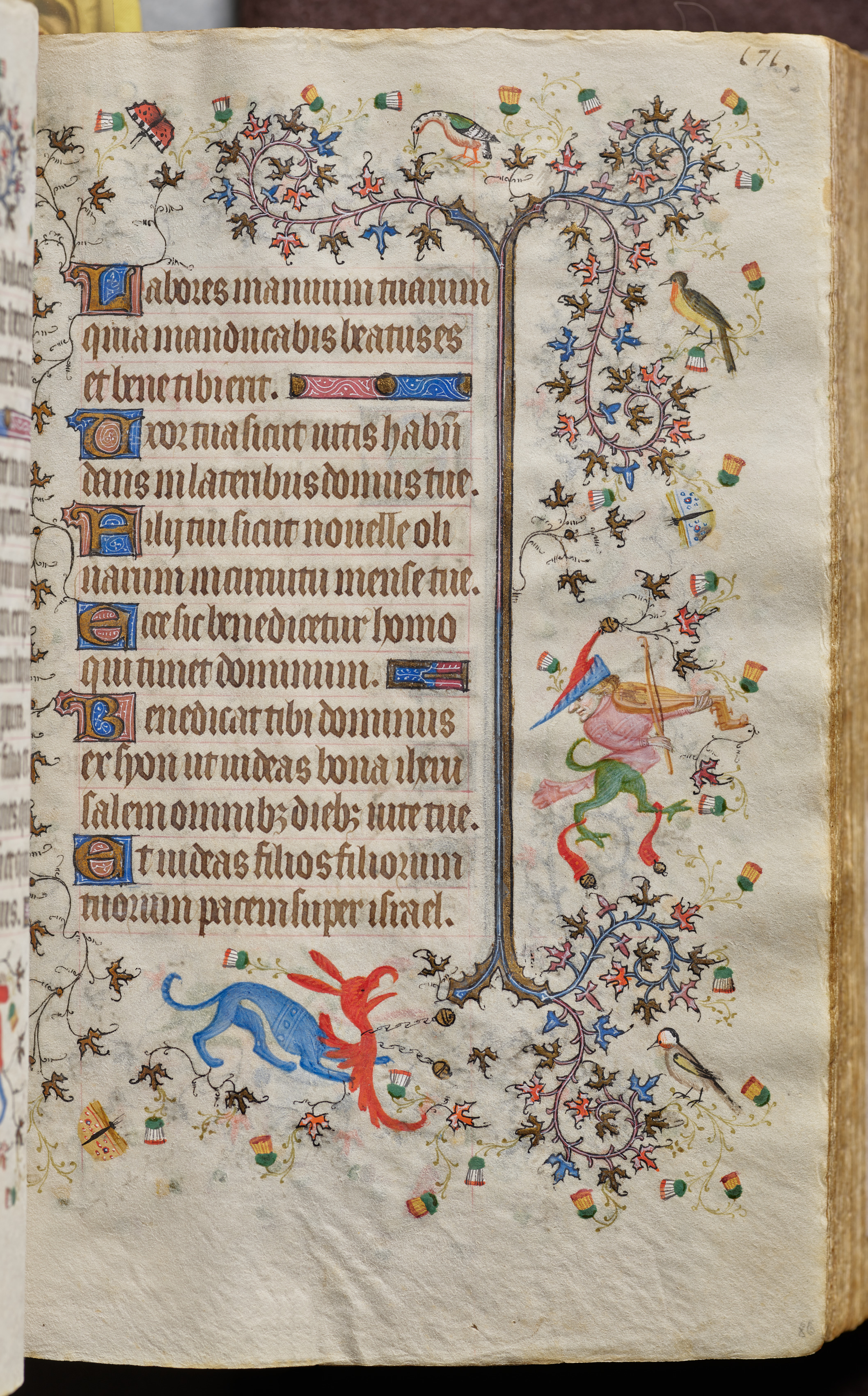 Hours of Charles the Noble, King of Navarre (1361-1425): fol. 86r, Text