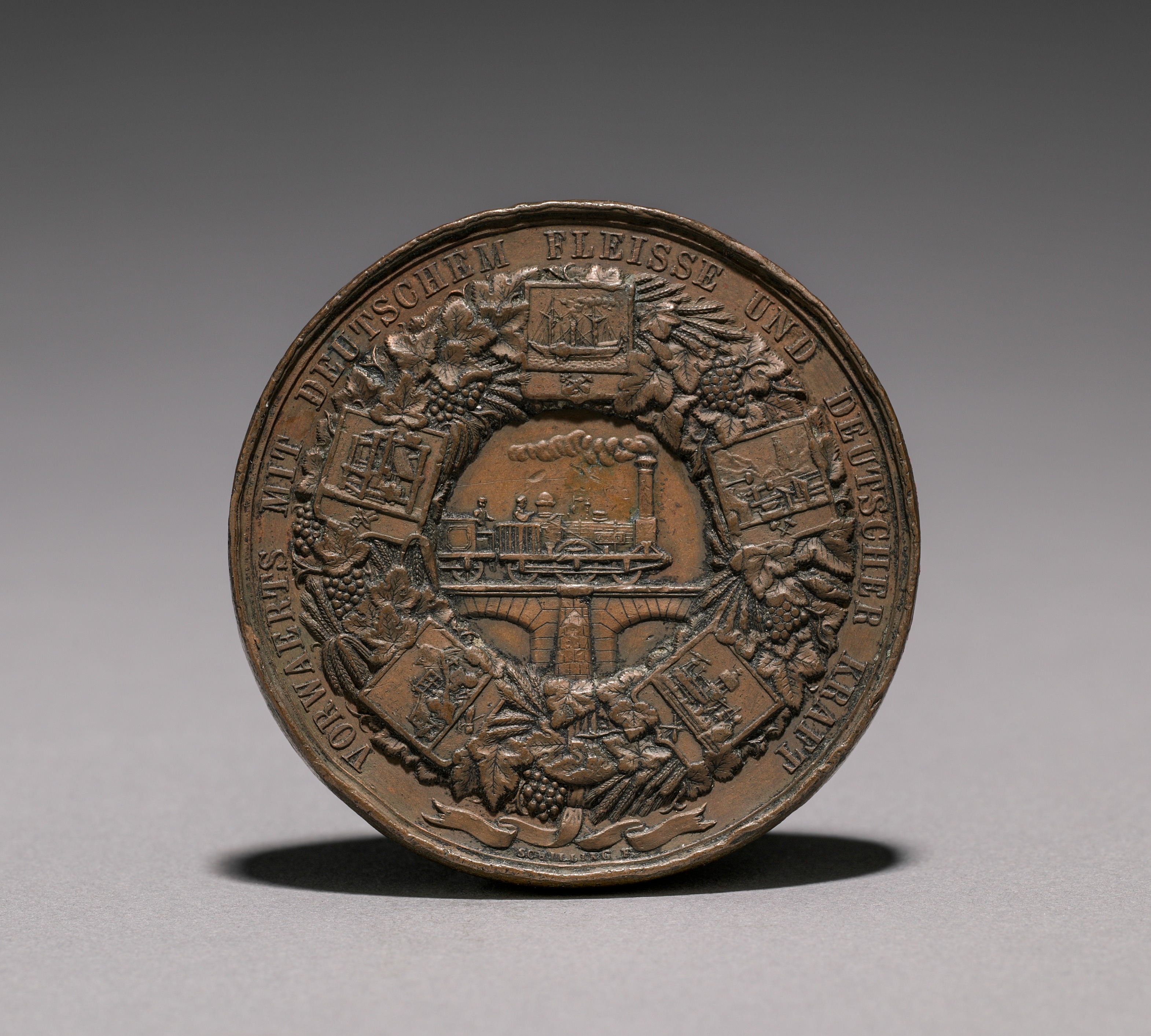 Medal Commemorating the Exhibition of Textiles, Berlin, 1844 (reverse)