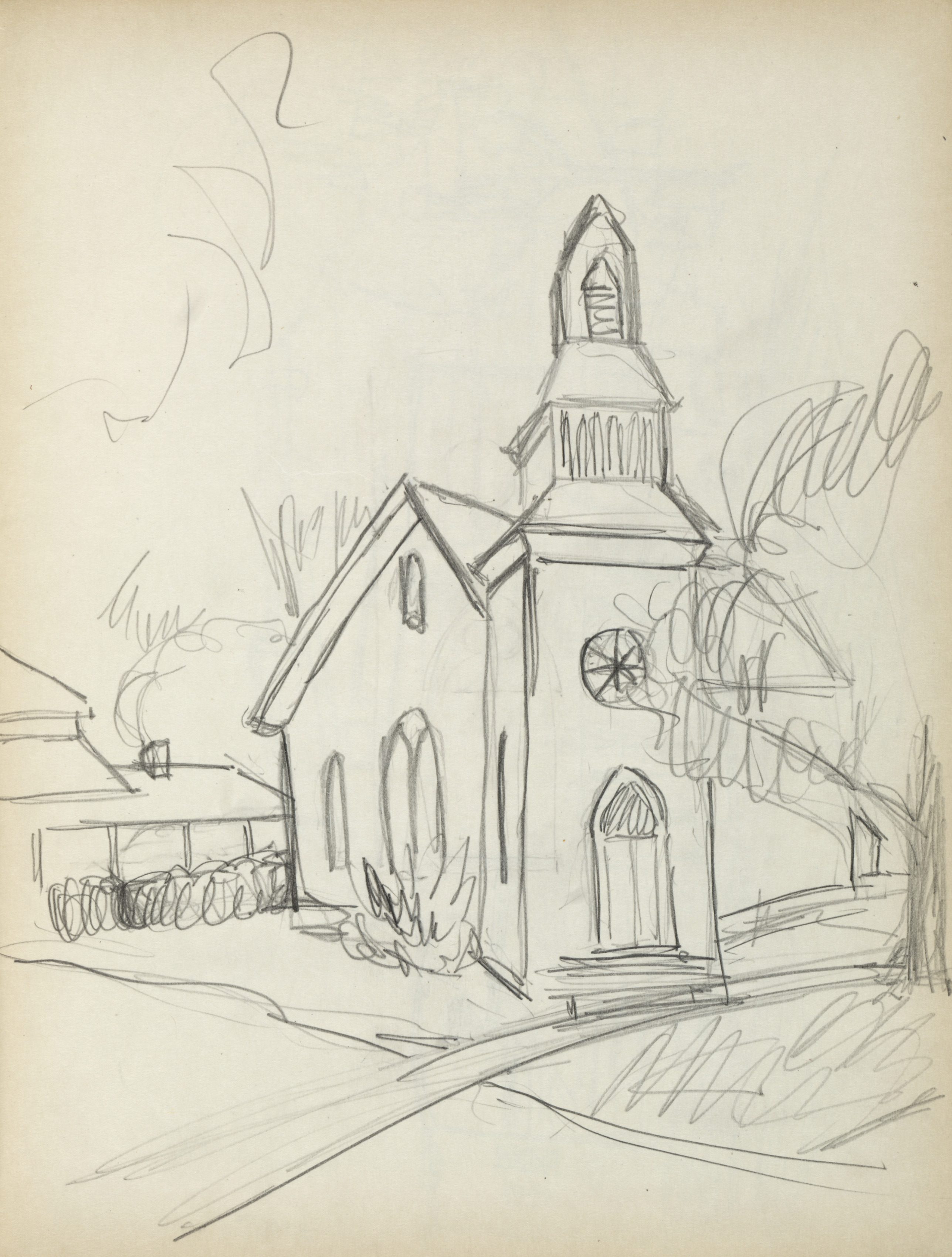 Sketchbook No. 1, page 81: Church