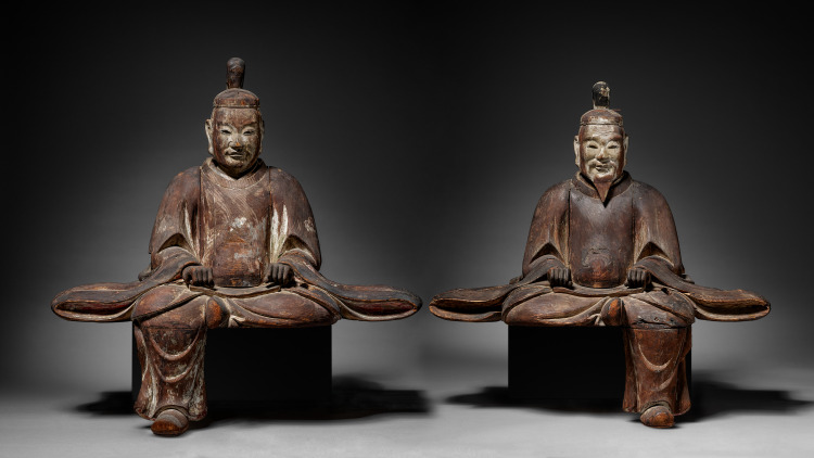 Pair of Guardian Figures (Zuishin)