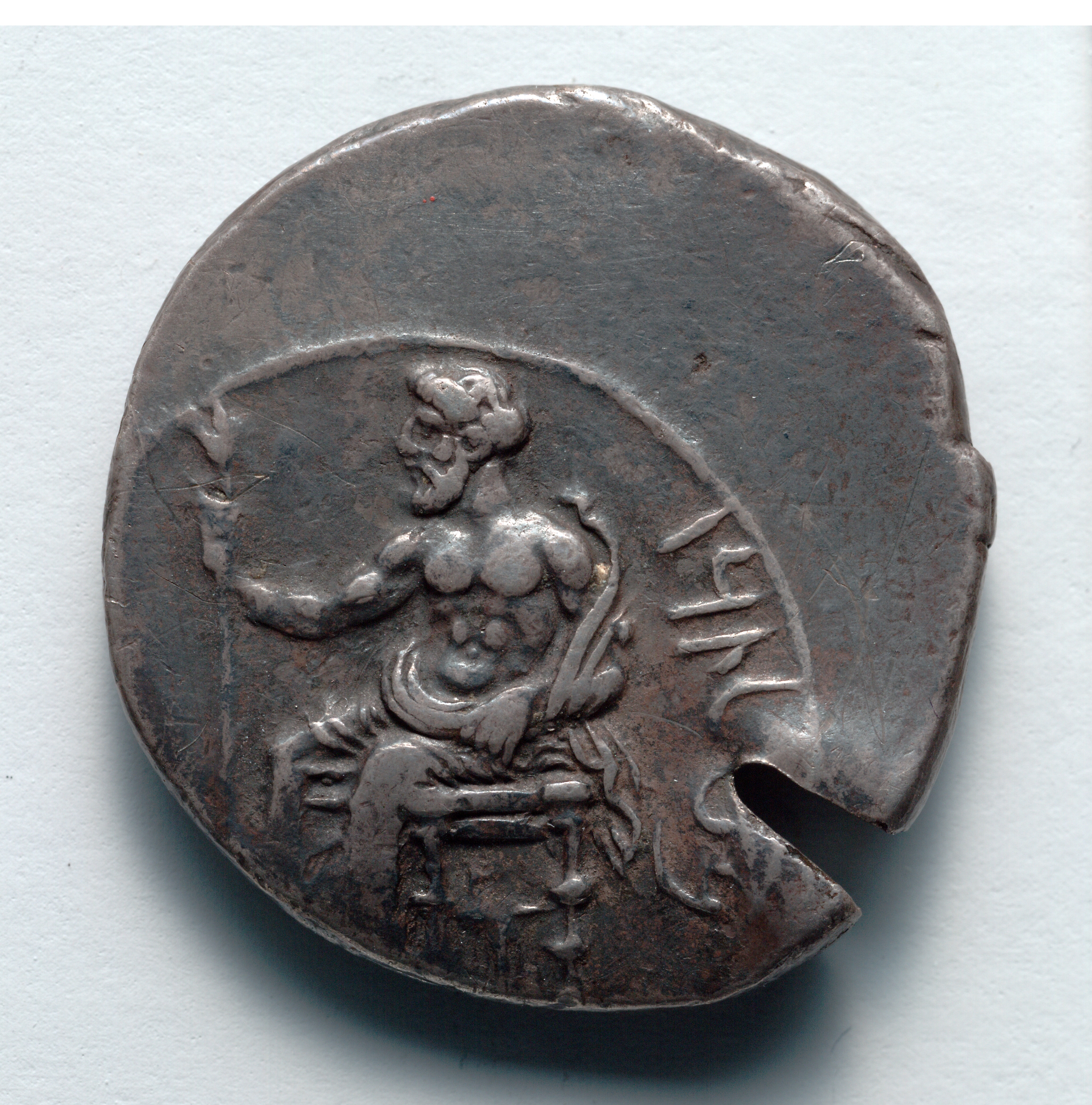 Stater: Ba'al, Seated with Scepter, within Circle (obverse)