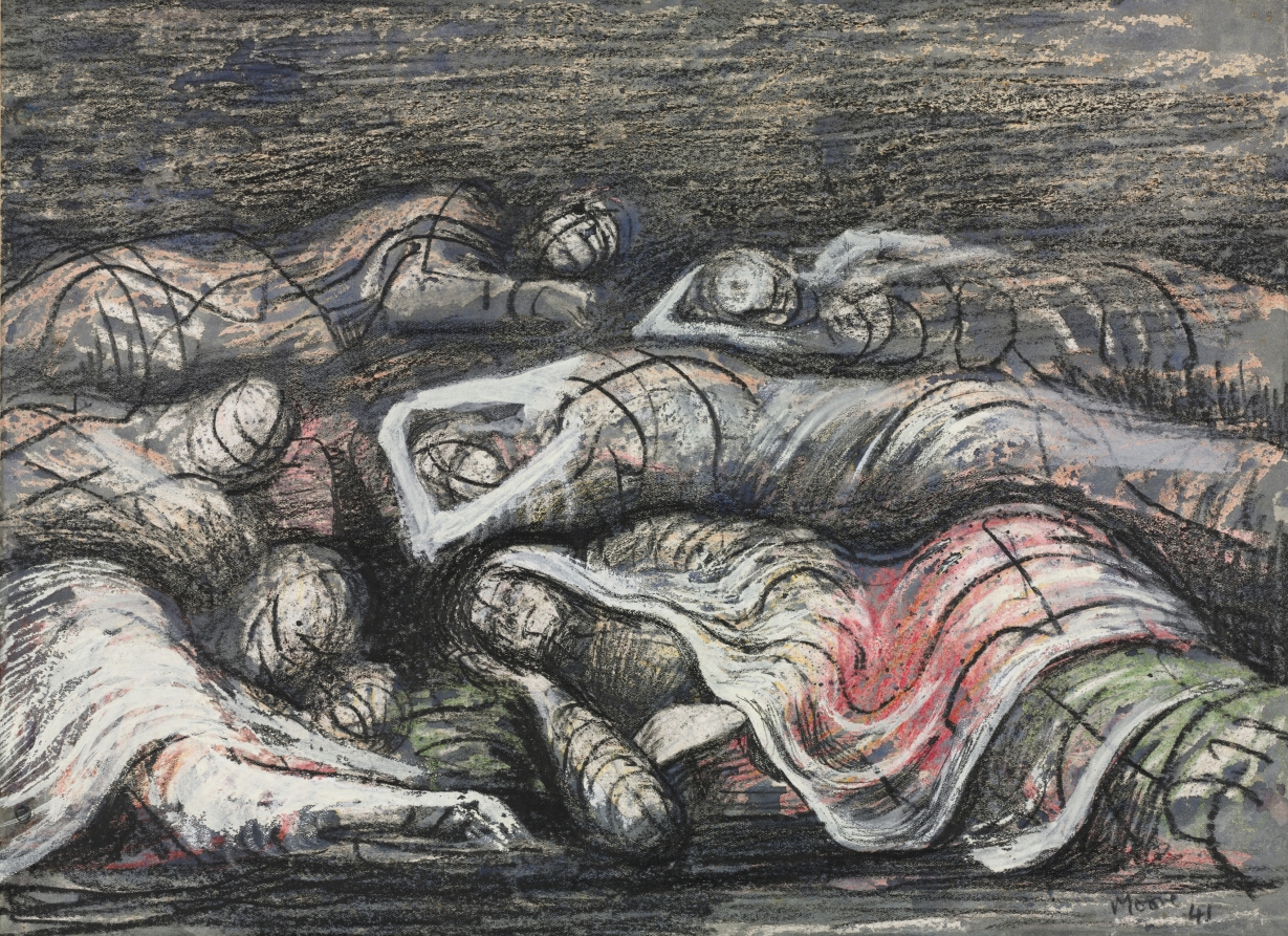 In the Shelters, Henry Moore, 1941