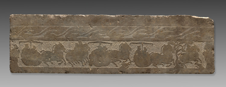 Frieze Fragment with Chariot Procession