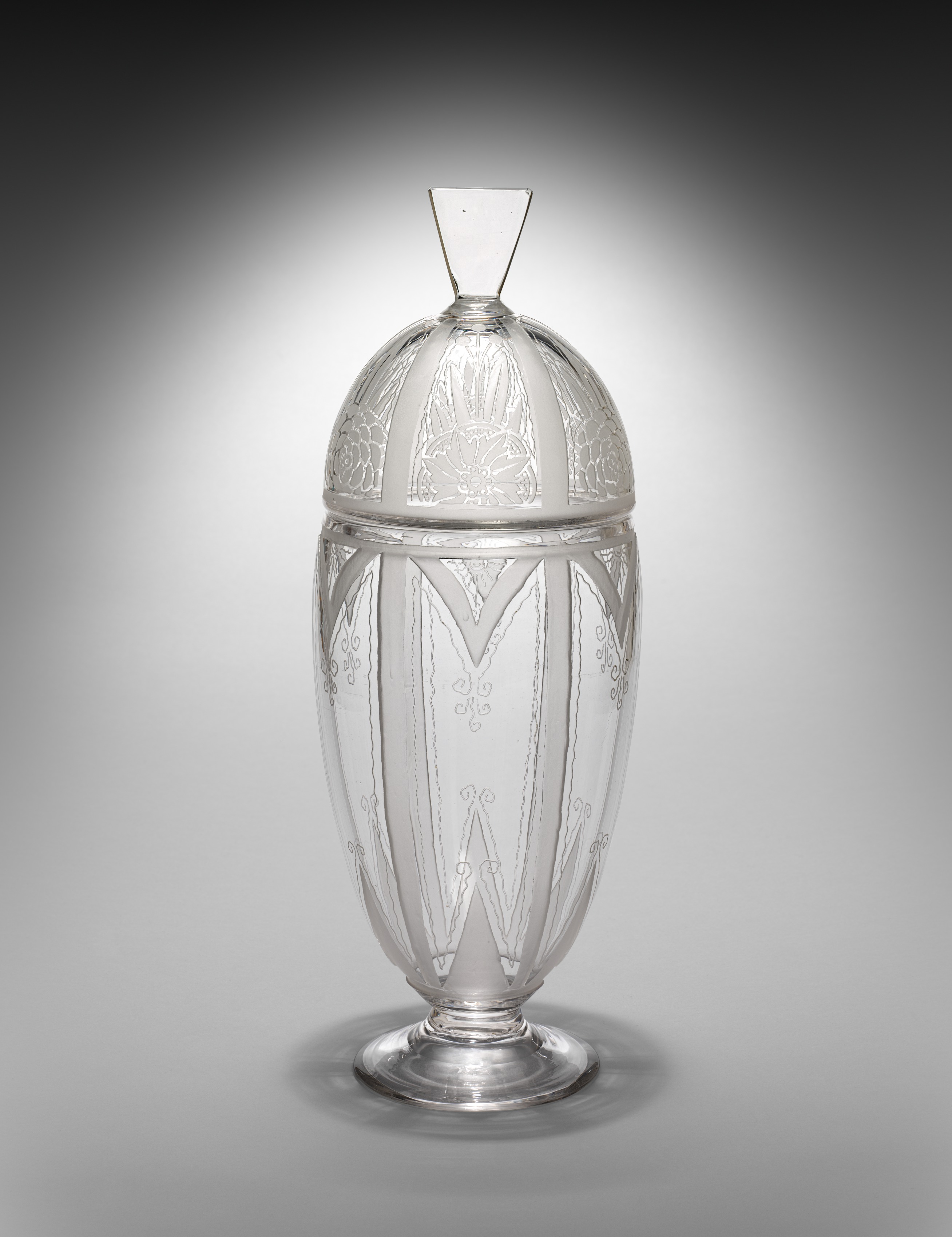 Covered Vase (One of a Pair)