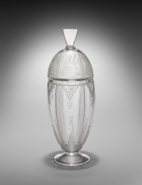 Covered Vase (One of a Pair)