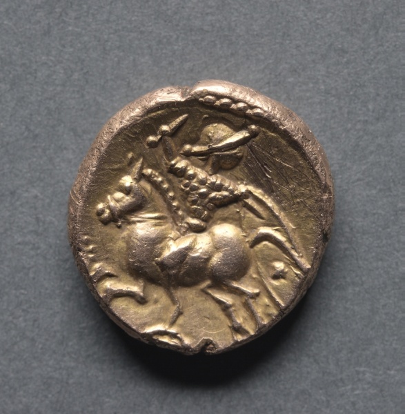 Tasciovanus Stater: Horse and Armed Rider (reverse)