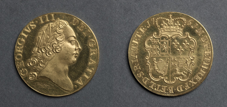 Guinea: George III (obverse); Shield of Arms (reverse)