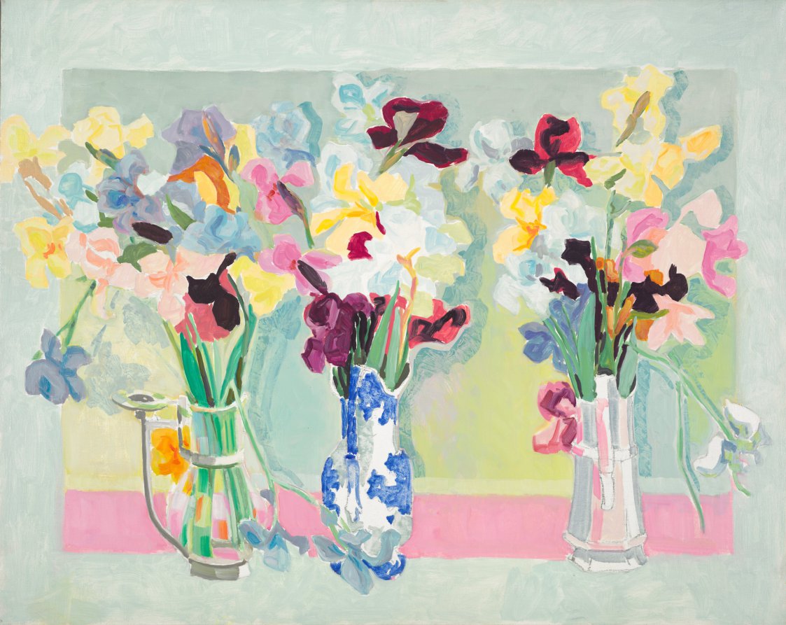 Three Vases Tulips, Hobson Pittman, c. 1970