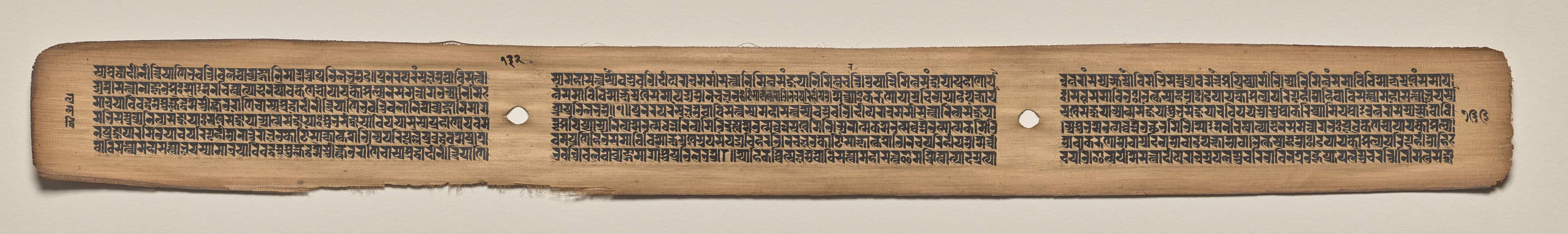 Text, Folio 132 (verso), from a Manuscript of the Perfection of Wisdom in Eight Thousand Lines (Ashtasahasrika Prajnaparamita-sutra)
