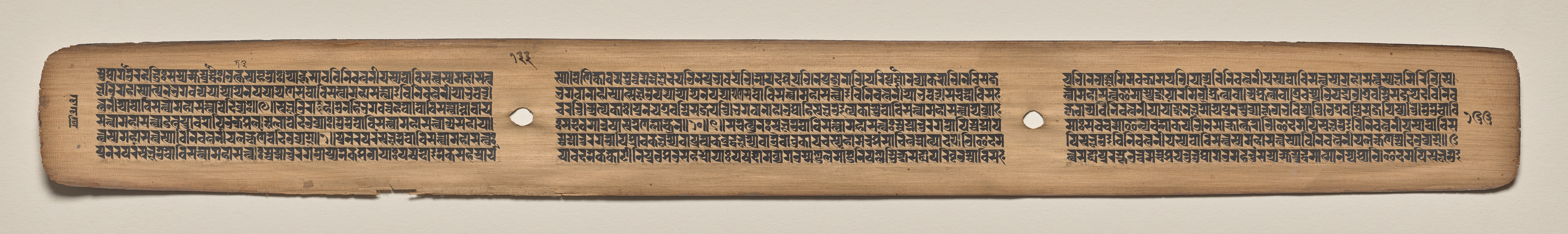 Text, Folio 133 (verso), from a Manuscript of the Perfection of Wisdom in Eight Thousand Lines (Ashtasahasrika Prajnaparamita-sutra)