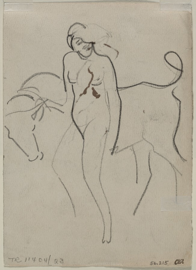 Sketch for "Daughter of King Agenor" (verso), Henry Keller, c. 1891–1949