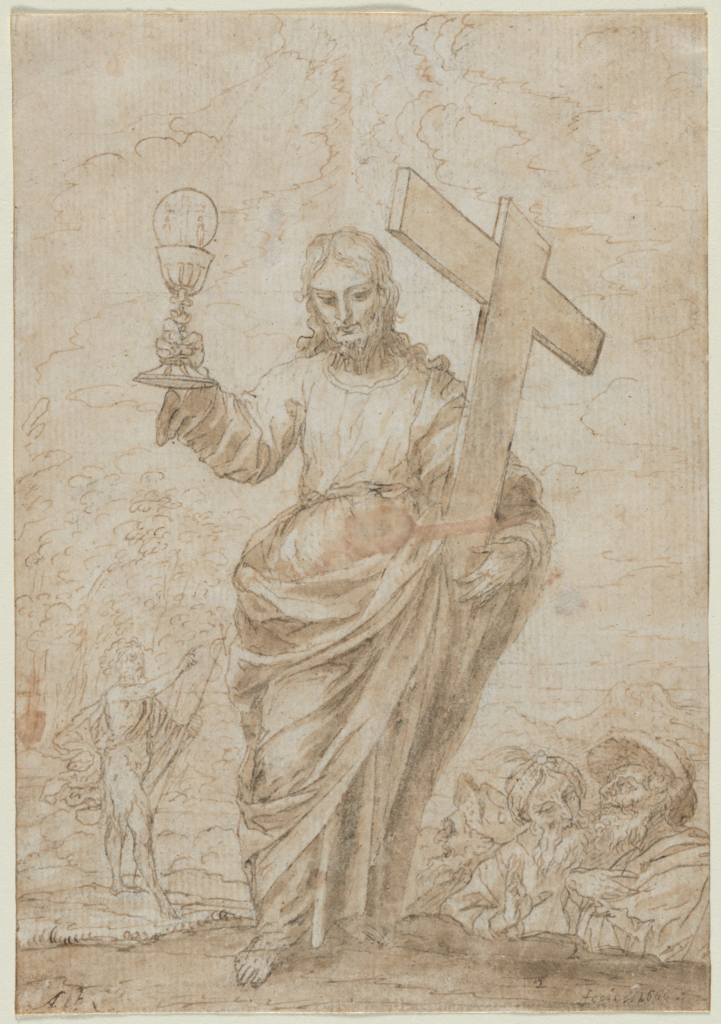 Christ Holding a Chalice and Cross