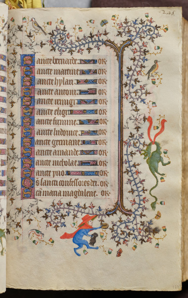 Hours of Charles the Noble, King of Navarre (1361-1425): fol. 123r, Text