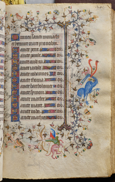 Hours of Charles the Noble, King of Navarre (1361-1425): fol. 121r, Text