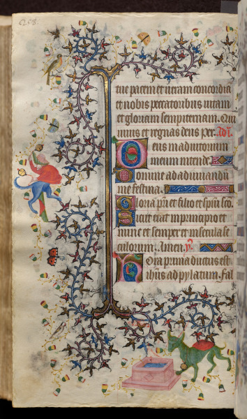Hours of Charles the Noble, King of Navarre (1361-1425): fol. 129v, Text