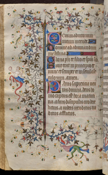 Hours of Charles the Noble, King of Navarre (1361-1425): fol. 128v, Text