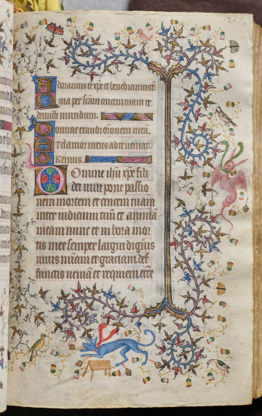 Hours of Charles the Noble, King of Navarre (1361-1425): fol. 129r, Text