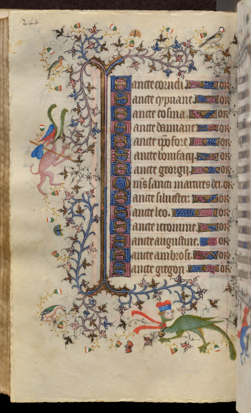 Hours of Charles the Noble, King of Navarre (1361-1425): fol. 122v, Text