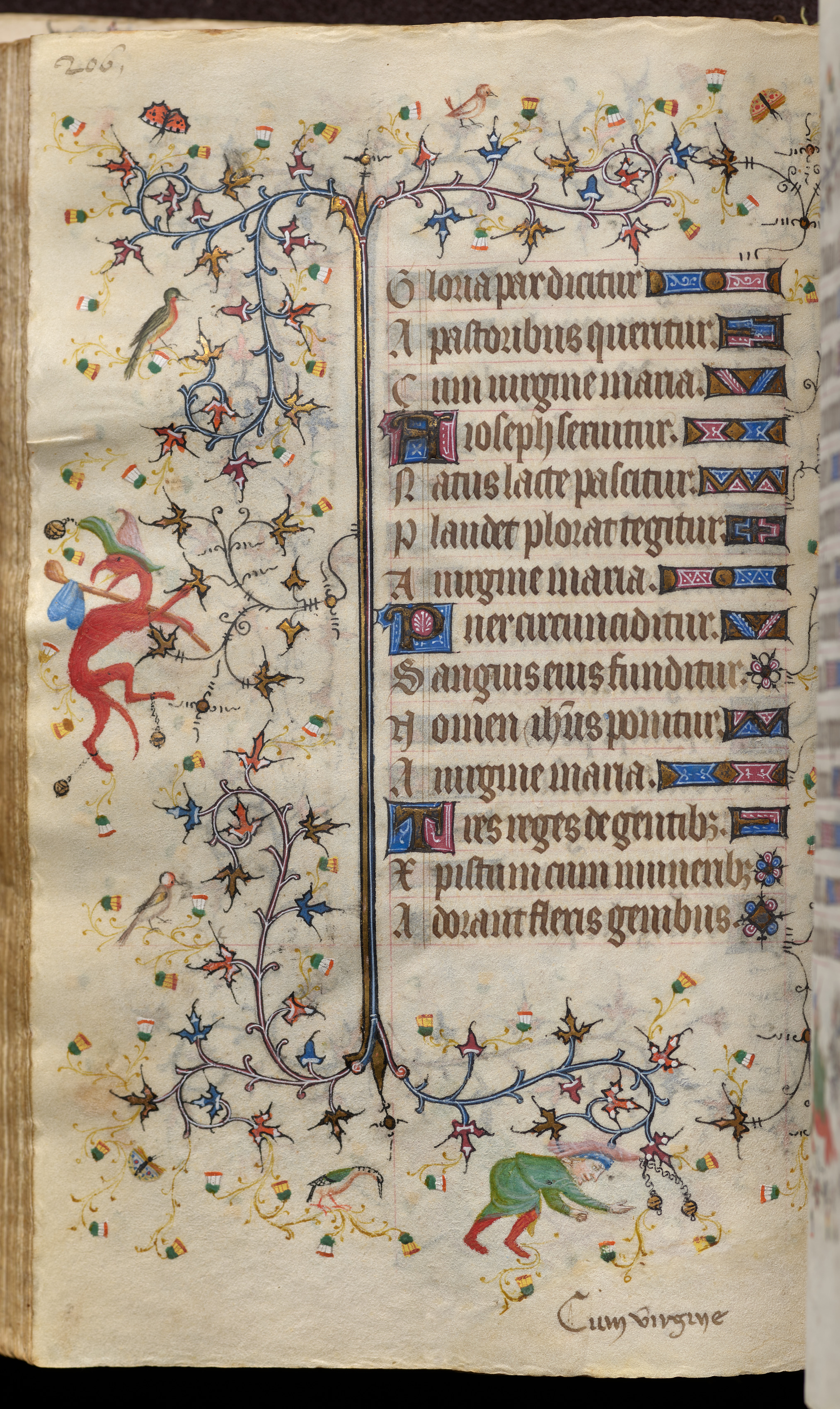 Hours of Charles the Noble, King of Navarre (1361-1425): fol. 103v, Text