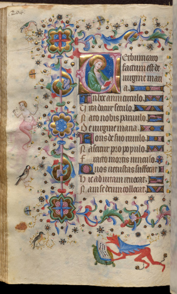 Hours of Charles the Noble, King of Navarre (1361-1425): fol. 102v, Text