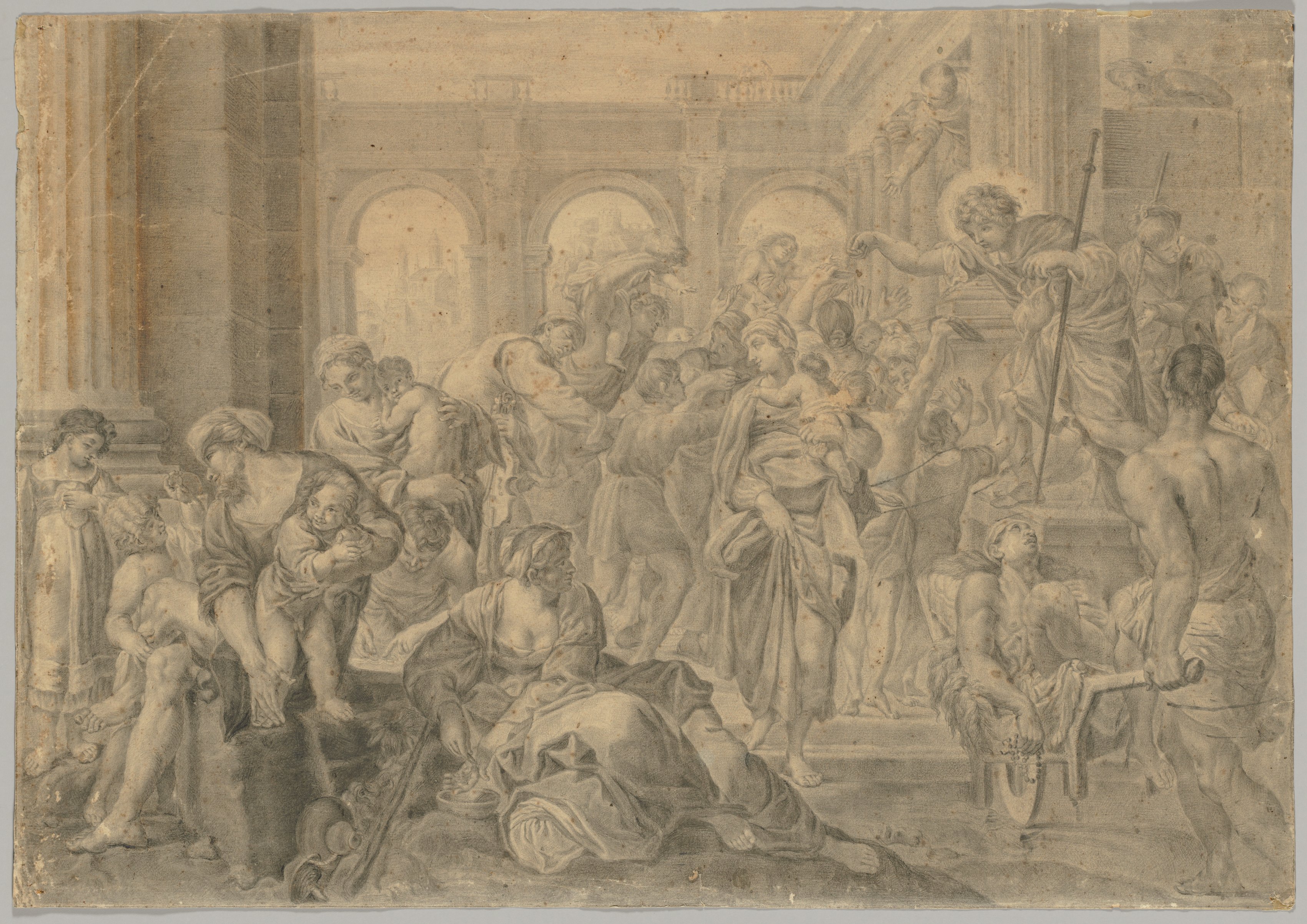 Copy of Annibale Carracci's St. Roch Giving Alms