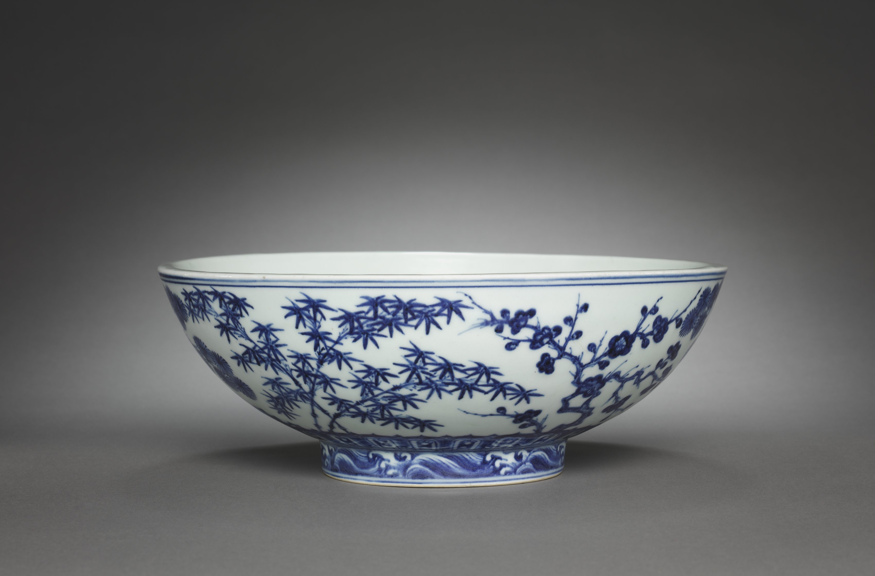 Bowl with Decoration of the "Three Friends"