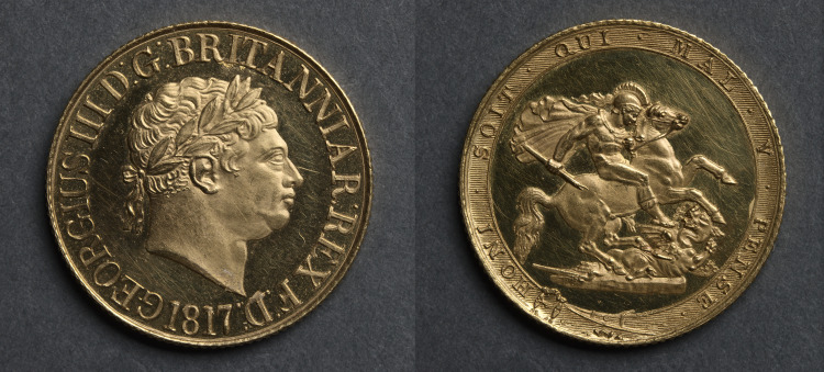 Sovereign: George III (obverse); St. George and the Dragon (reverse)