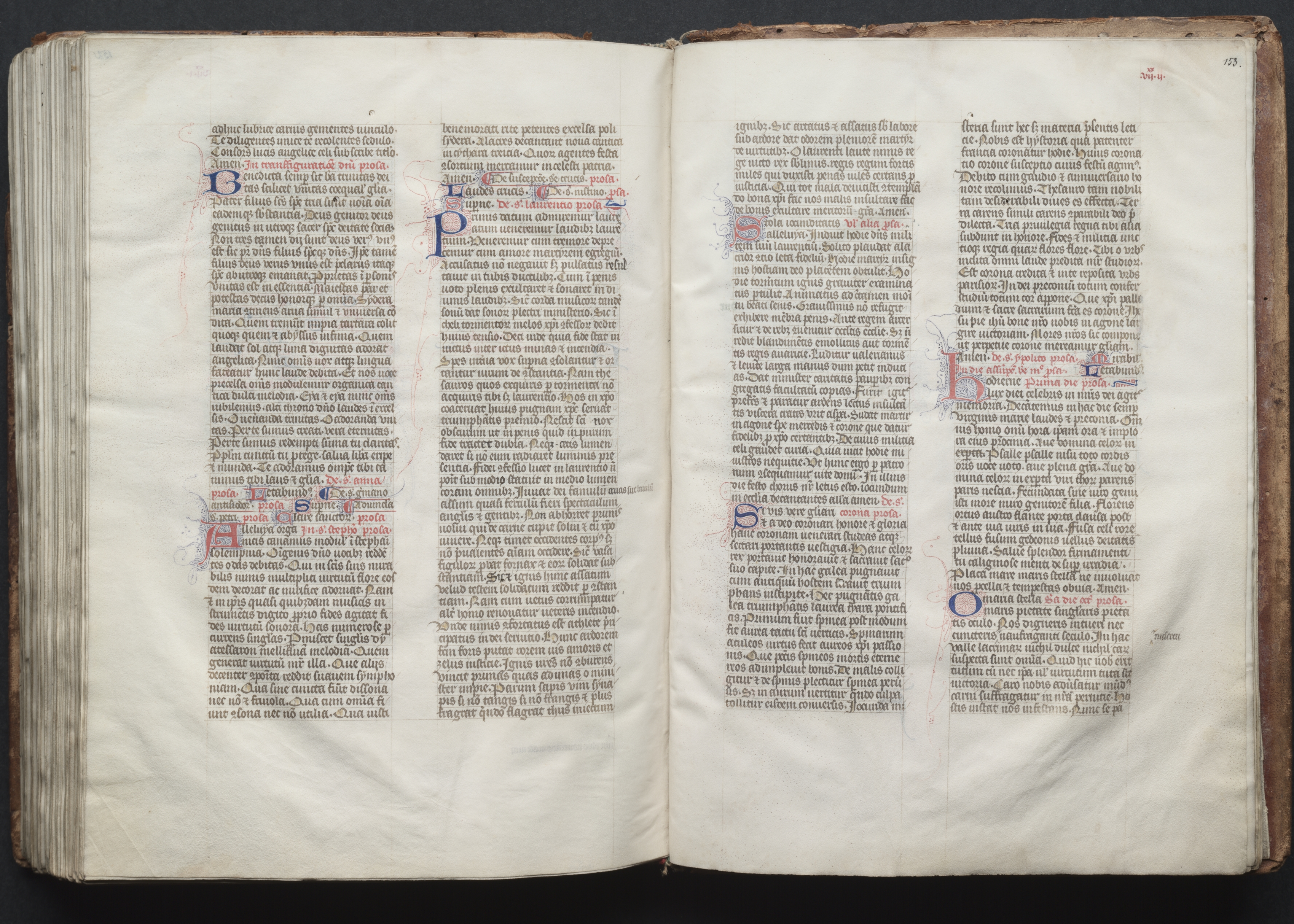 The Gotha Missal:  Fol. 153r, Text
