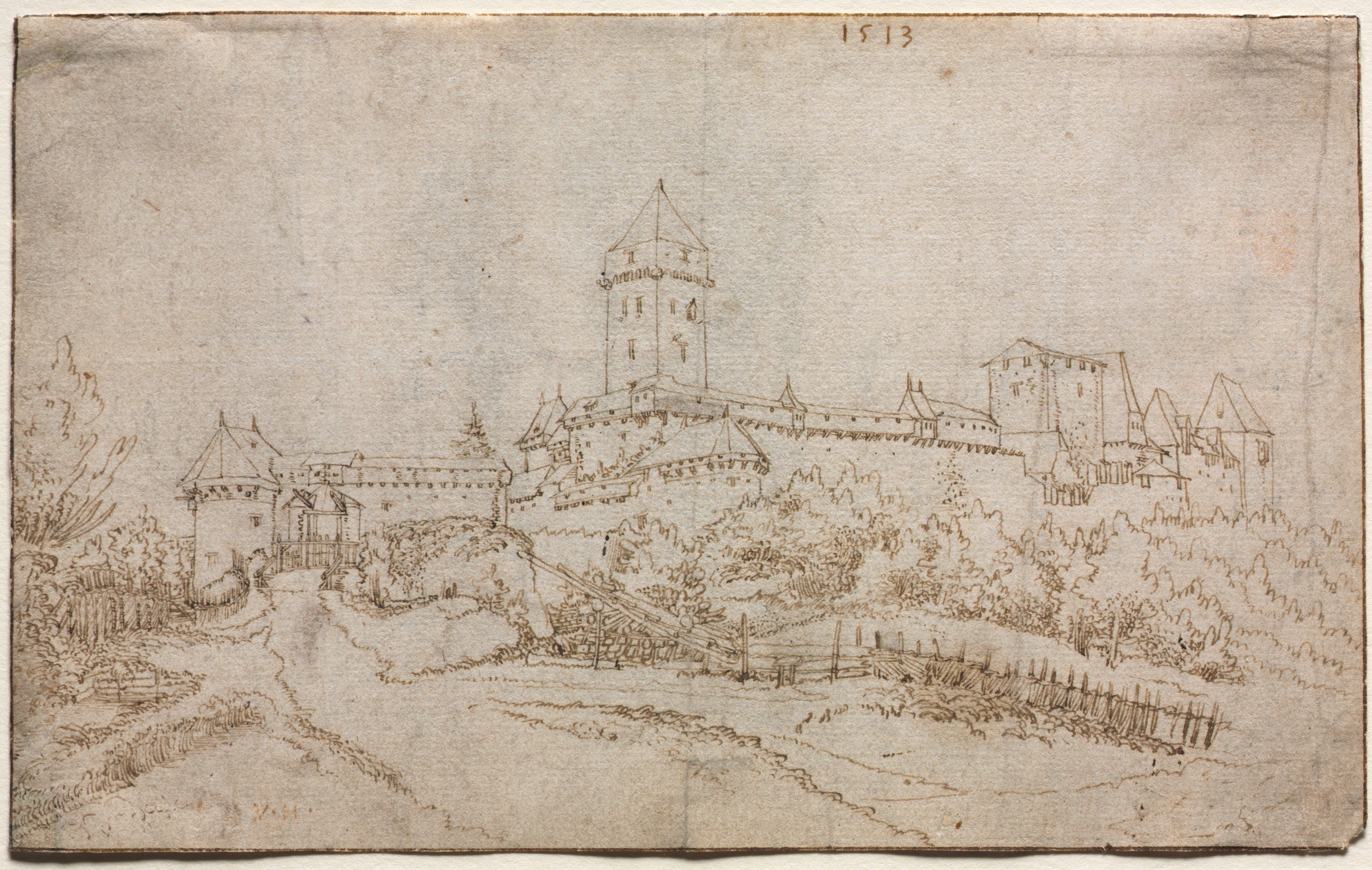 View of a Castle (recto)