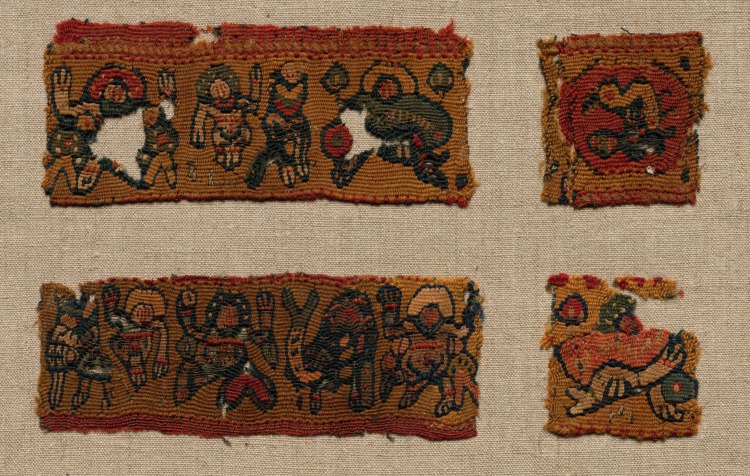 Four Fragments of the Gammadion Border of a Tunic