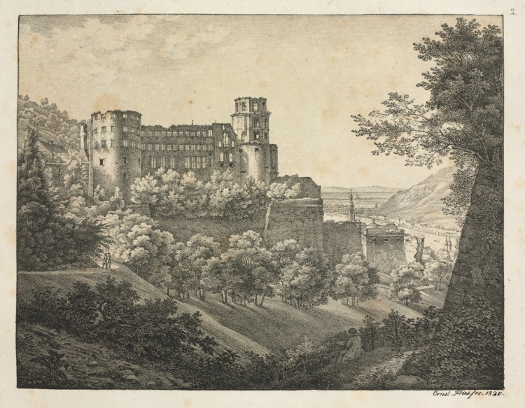 Six Views of Heidelberg Castle: Towards Northeast 