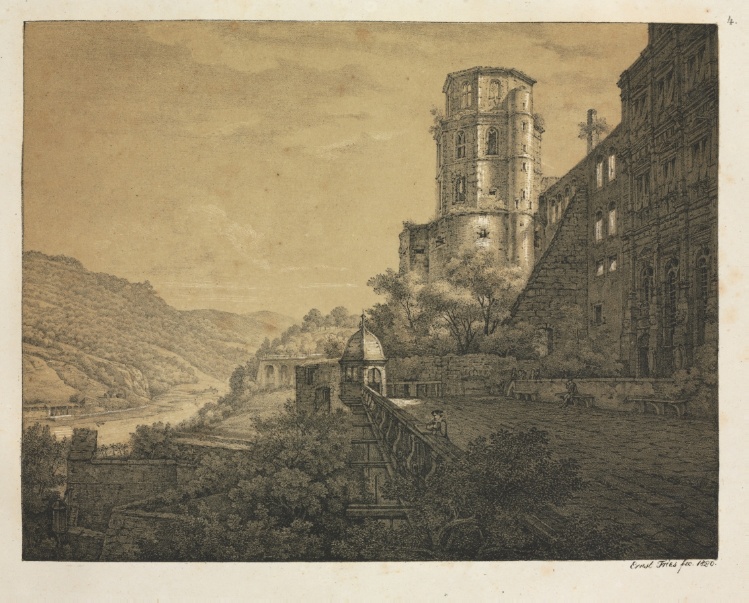 Six Views of Heidelberg Castle: Yard, at the Entrance 