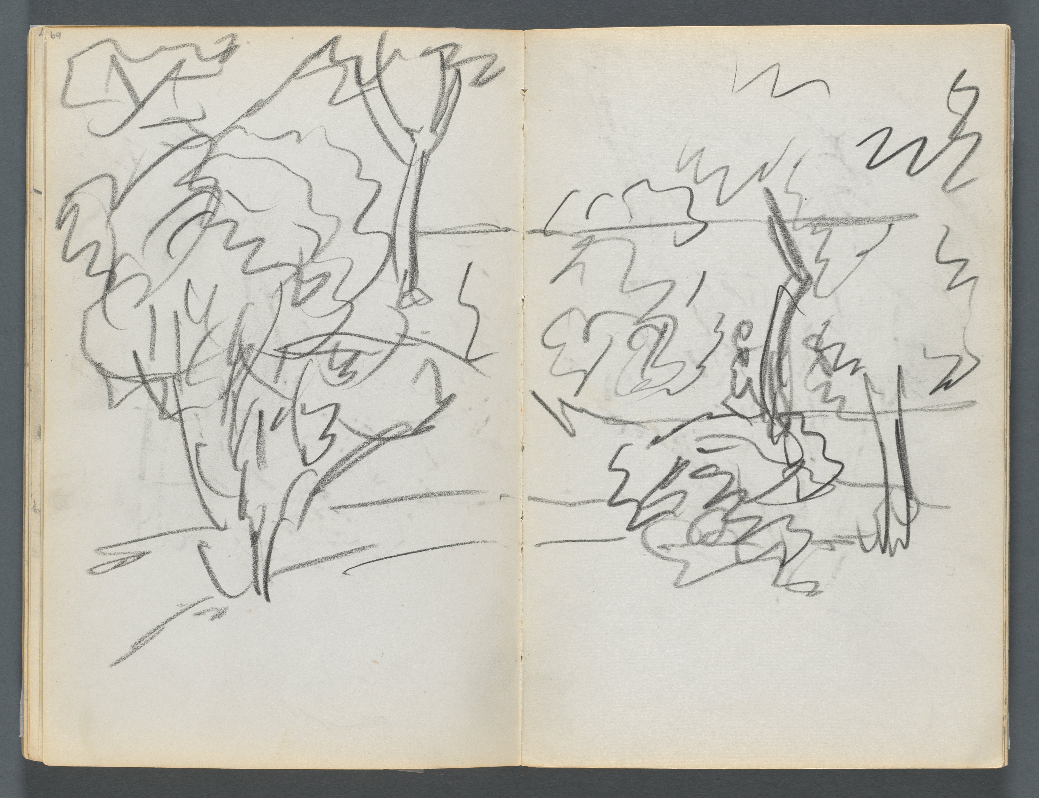 Sketchbook, The Dells, N° 127, page 068 & 69: Landscape