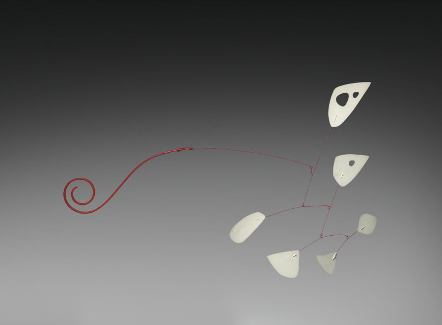 White Loops and Red Spiral, Alexander Calder, 1959