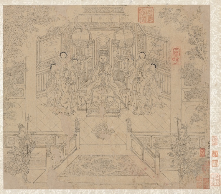 Album of Daoist and Buddhist Themes: Procession of Daoist Deities: Leaf 1