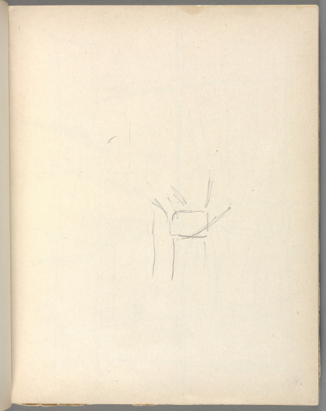 Sketchbook No. 6, page 107: a few pencil lines