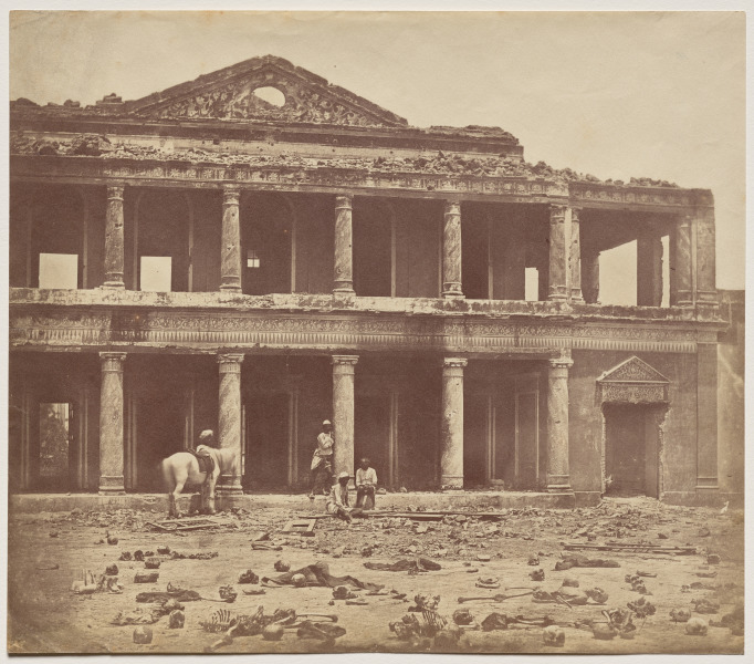 Interior of the Secundra Bagh after the Slaughter of 2,000 Rebels by the 93rd Highlanders and 4th Punjab Regiment
