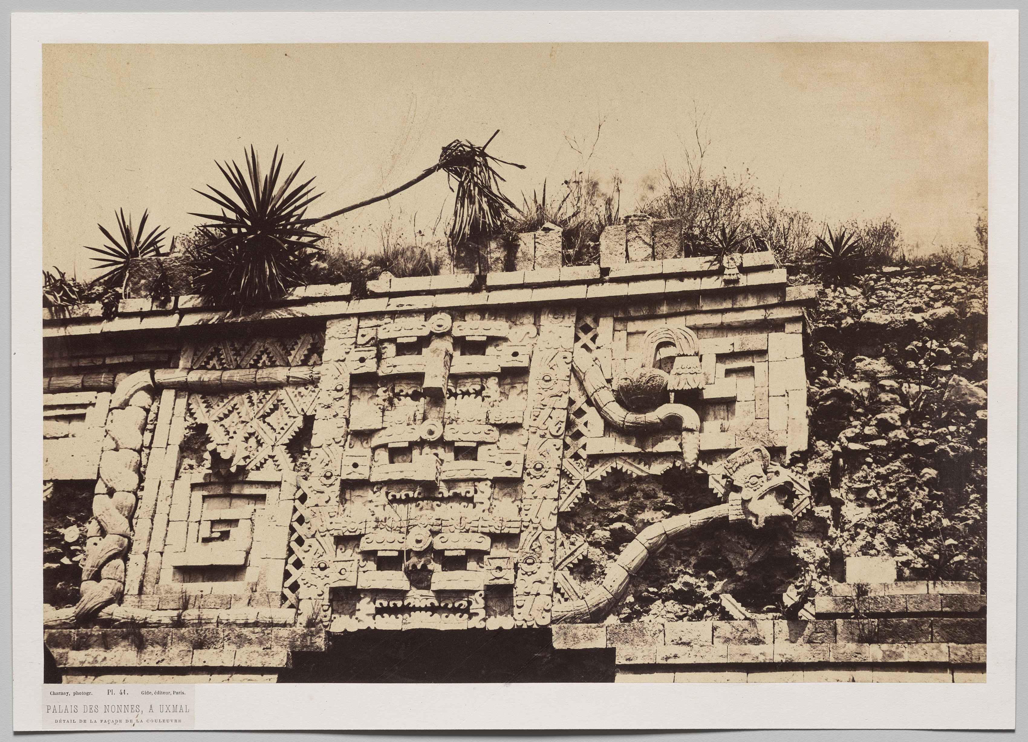 Palace of the Nuns at Uxmal (detail from the façade of the snake)