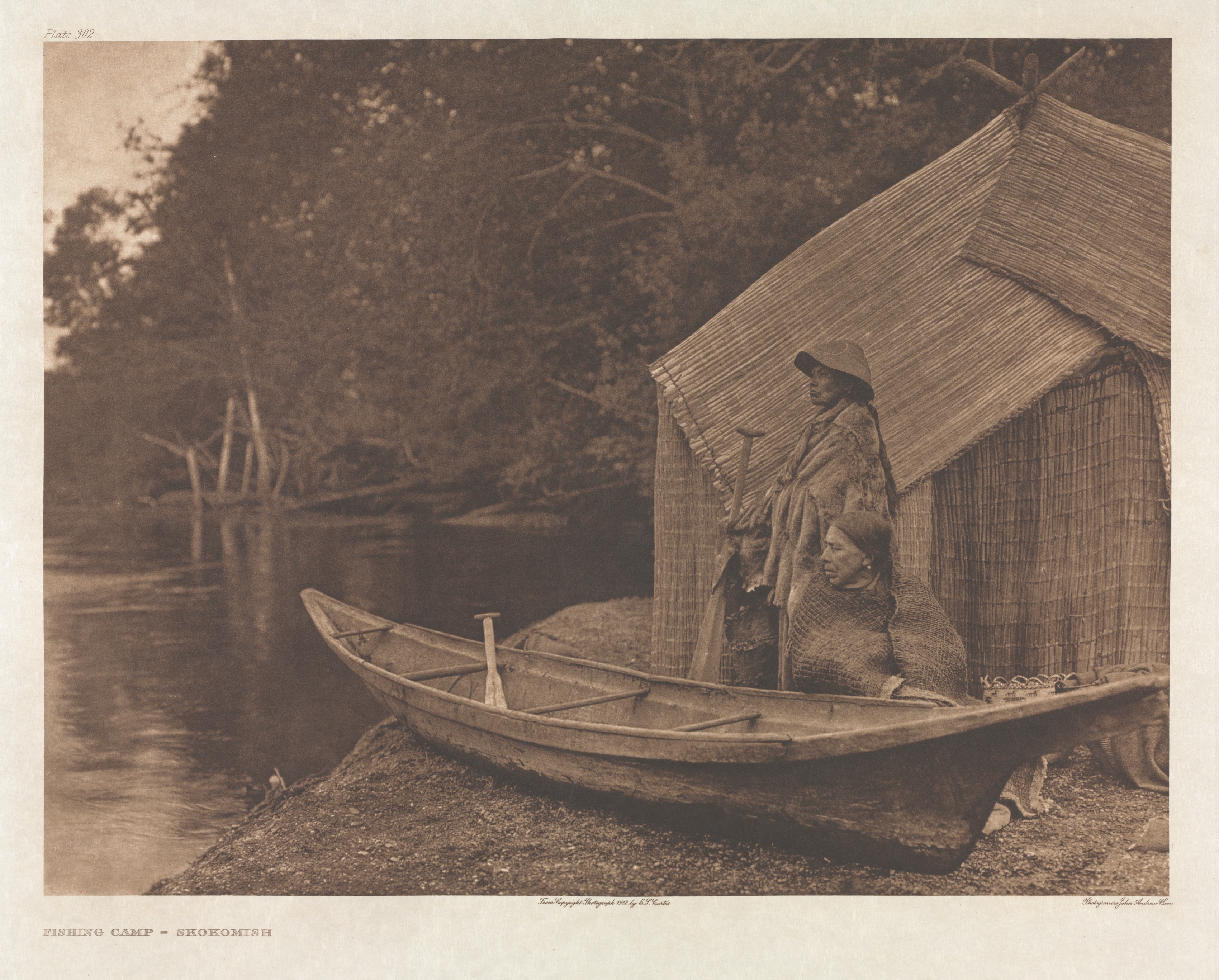 Portfolio IX, Plate 302: Fishing Camp - Skokomish