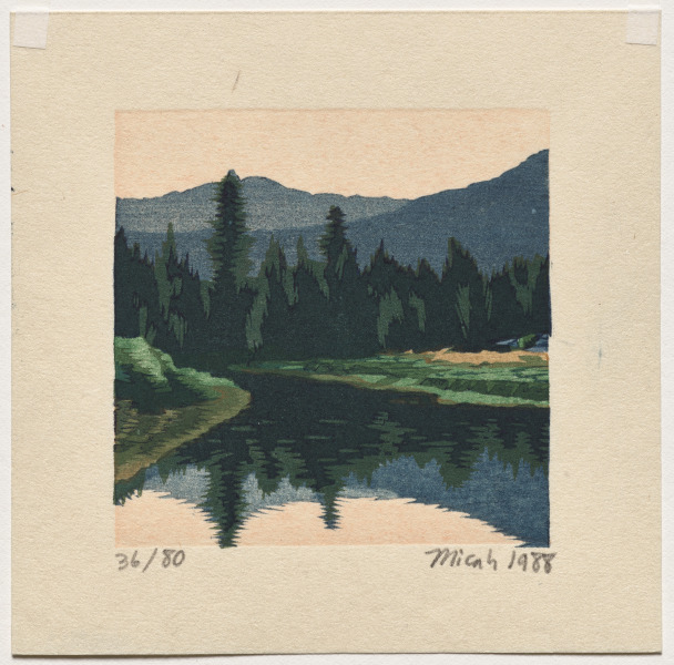 Tuolumne (Yosemite Book I): A Suite of Five Color Woodblock Prints: Daun, Lyell Fork
